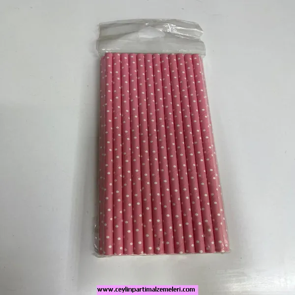 Pembe Beyaz Benekli Pipet